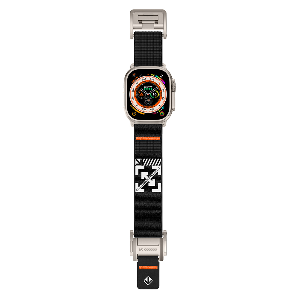 Apple Watch 7 45mm Uyumlu Zore KRD-154 Naylon Kumaş Hasır Örgülü Kordon - 8