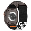 Apple Watch 7 45mm Uyumlu Zore KRD-154 Naylon Kumaş Hasır Örgülü Kordon - 2
