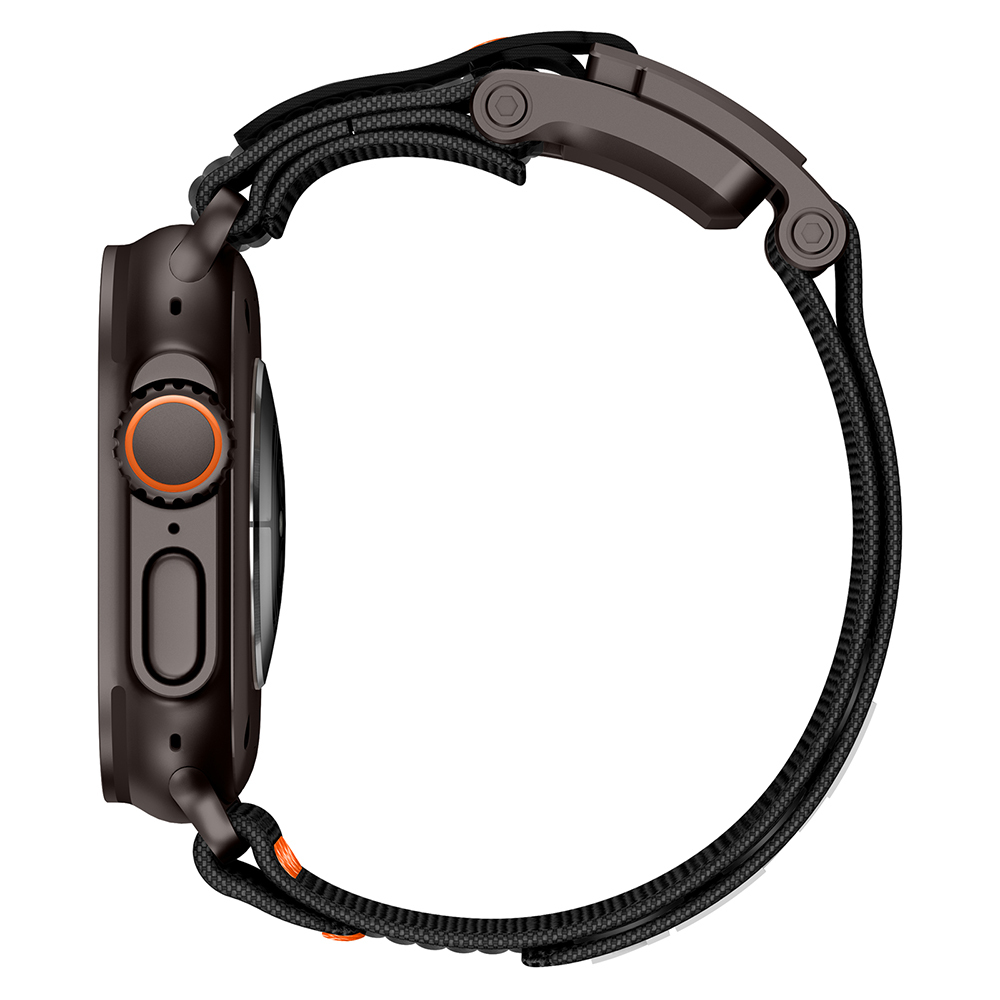 Apple Watch 7 45mm Uyumlu Zore KRD-154 Naylon Kumaş Hasır Örgülü Kordon - 4
