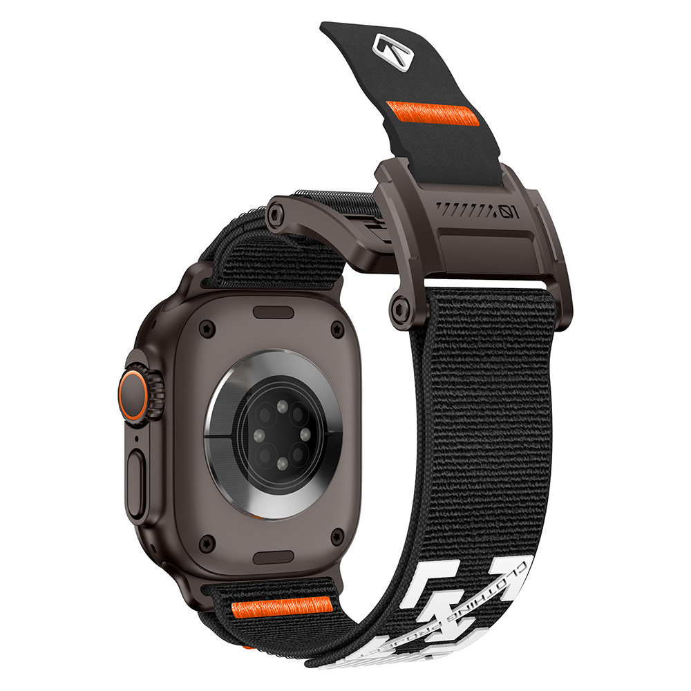 Apple Watch 7 45mm Uyumlu Zore KRD-154 Naylon Kumaş Hasır Örgülü Kordon - 5