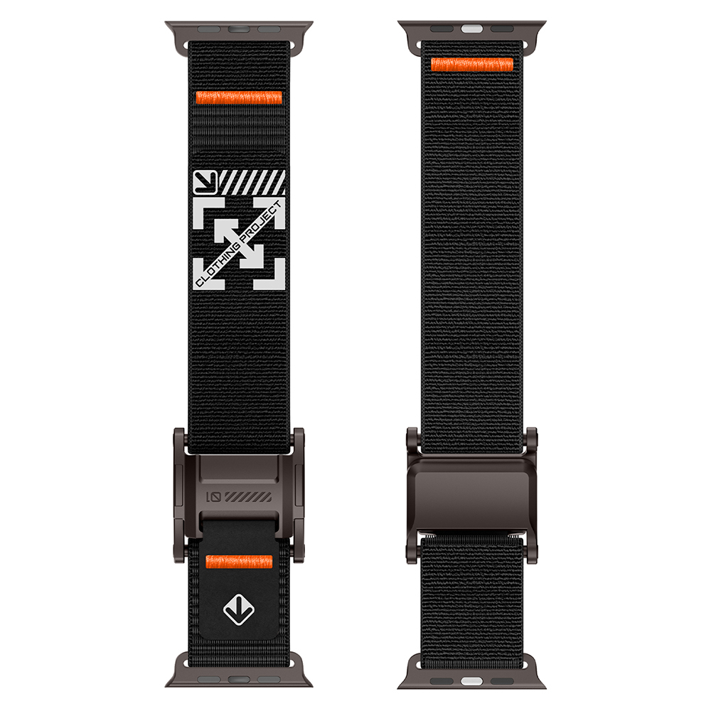 Apple Watch 7 45mm Uyumlu Zore KRD-154 Naylon Kumaş Hasır Örgülü Kordon - 7