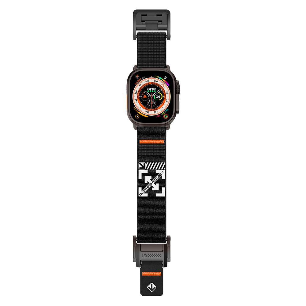 Apple Watch 7 45mm Uyumlu Zore KRD-154 Naylon Kumaş Hasır Örgülü Kordon - 8