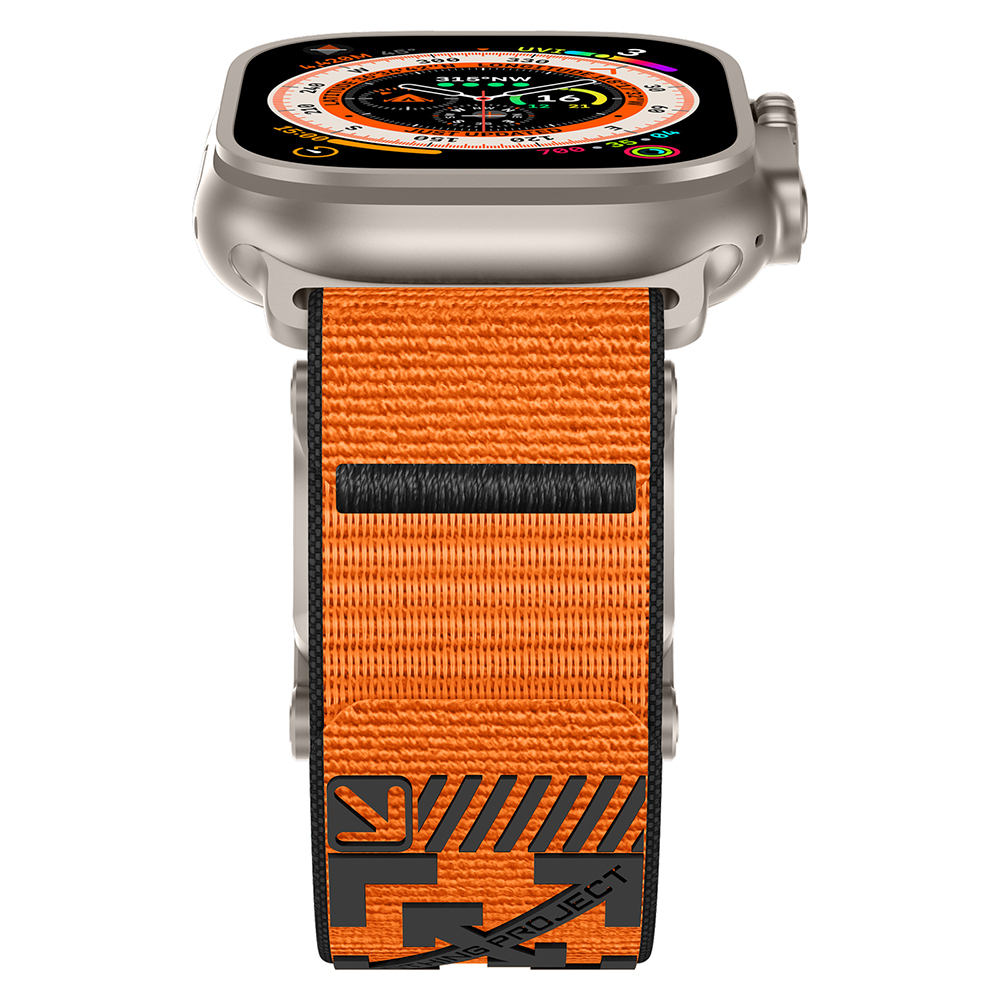 Apple Watch 7 45mm Uyumlu Zore KRD-154 Naylon Kumaş Hasır Örgülü Kordon - 3