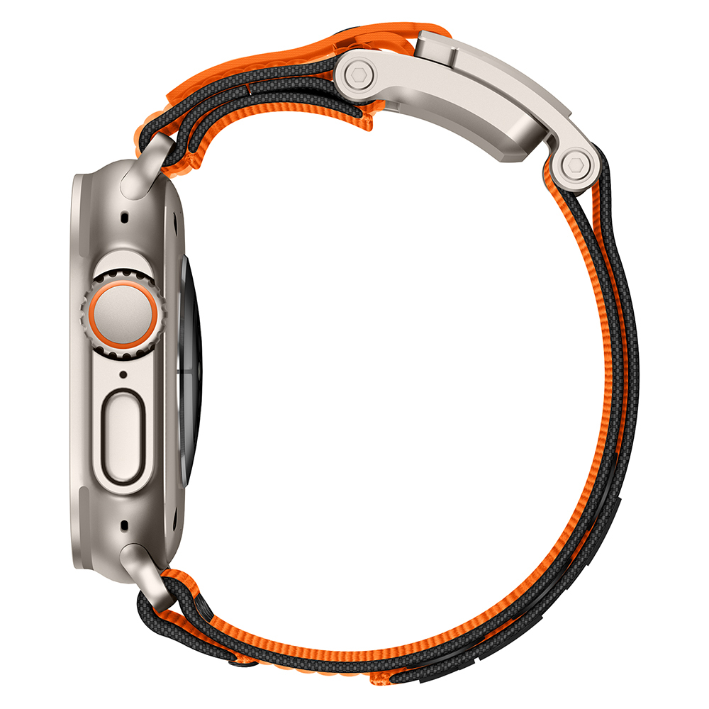 Apple Watch 7 45mm Uyumlu Zore KRD-154 Naylon Kumaş Hasır Örgülü Kordon - 4