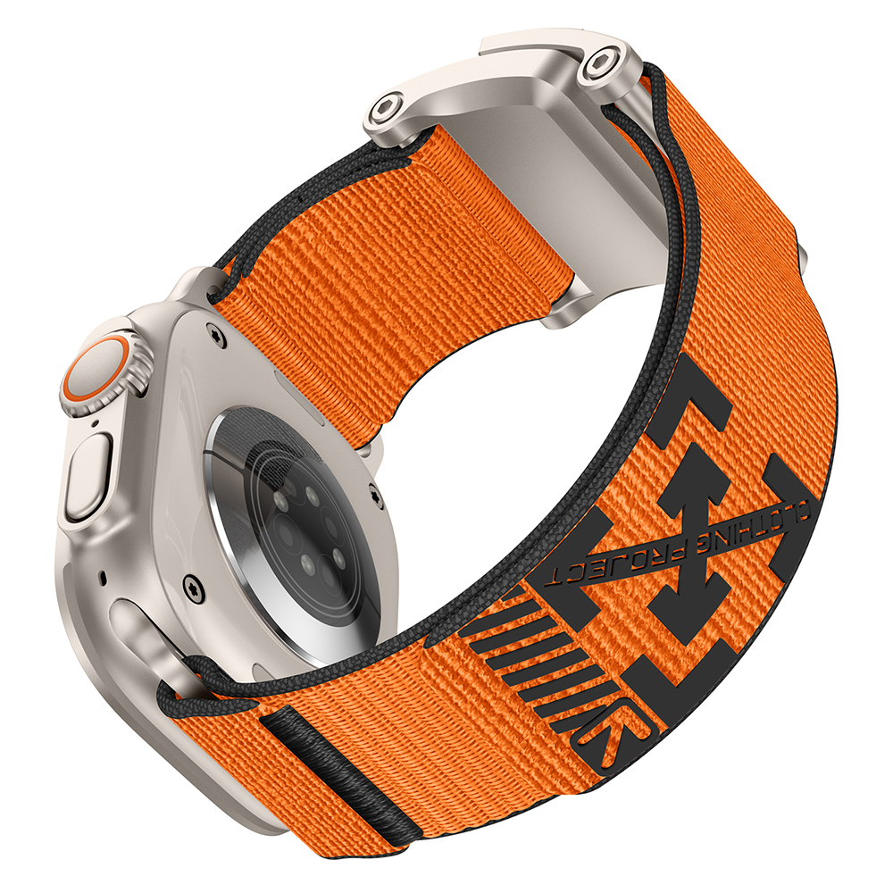 Apple Watch 7 45mm Uyumlu Zore KRD-154 Naylon Kumaş Hasır Örgülü Kordon - 6