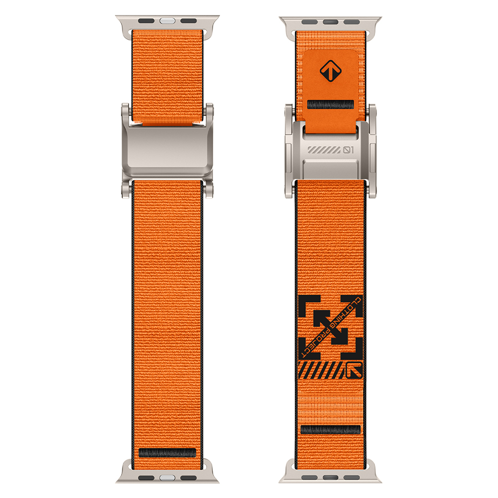 Apple Watch 7 45mm Uyumlu Zore KRD-154 Naylon Kumaş Hasır Örgülü Kordon - 7