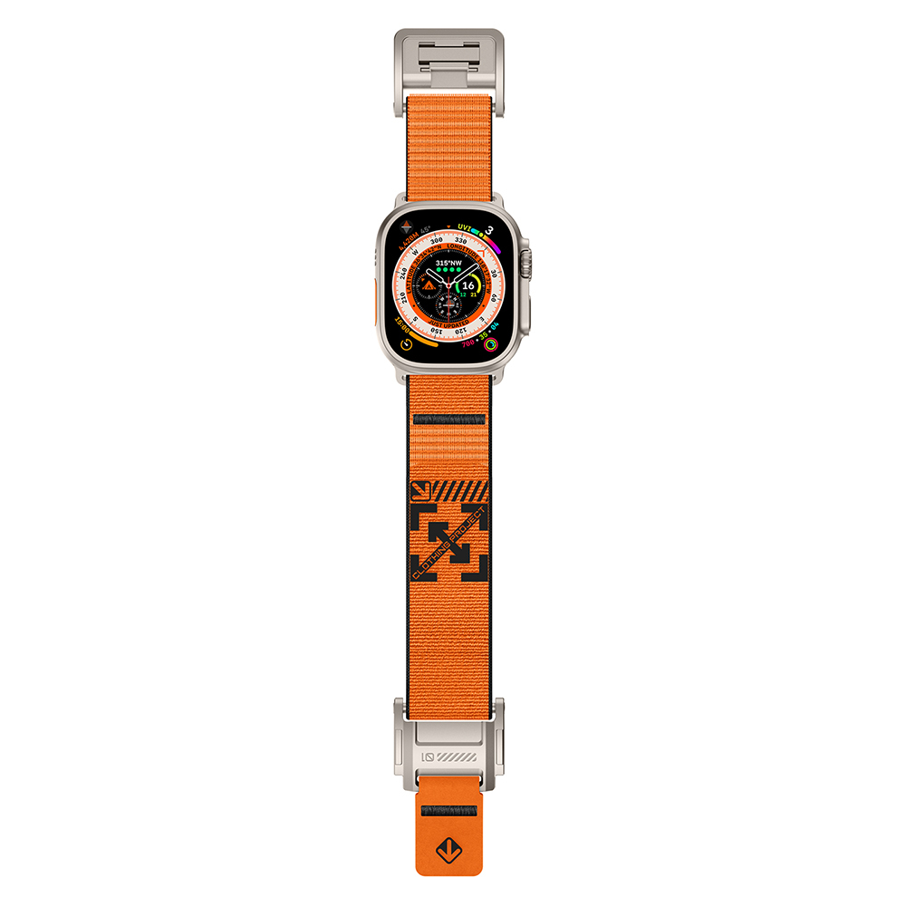 Apple Watch 7 45mm Uyumlu Zore KRD-154 Naylon Kumaş Hasır Örgülü Kordon - 8