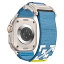 Apple Watch 7 45mm Uyumlu Zore KRD-154 Naylon Kumaş Hasır Örgülü Kordon - 2