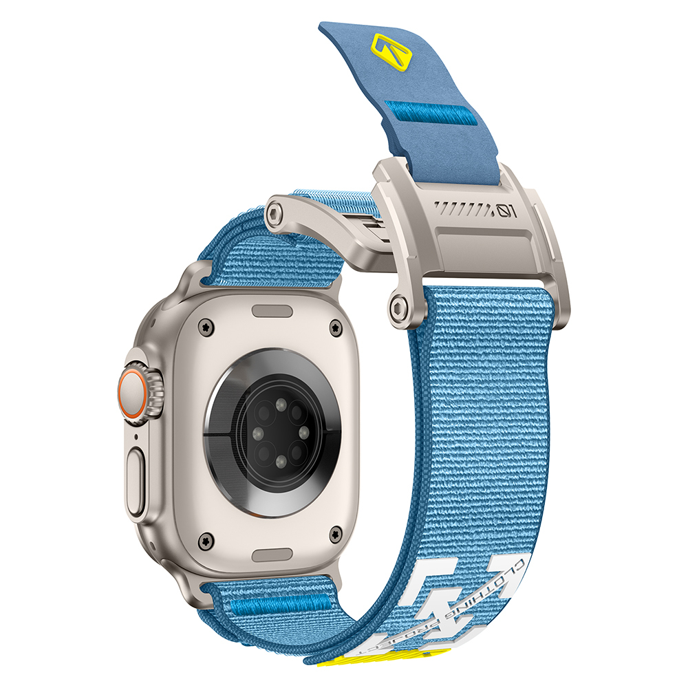 Apple Watch 7 45mm Uyumlu Zore KRD-154 Naylon Kumaş Hasır Örgülü Kordon - 5