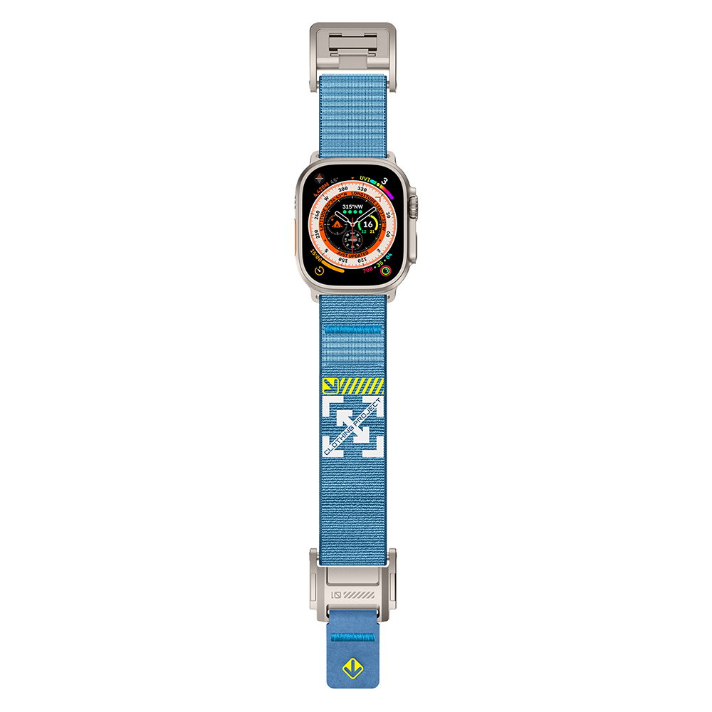 Apple Watch 7 45mm Uyumlu Zore KRD-154 Naylon Kumaş Hasır Örgülü Kordon - 8
