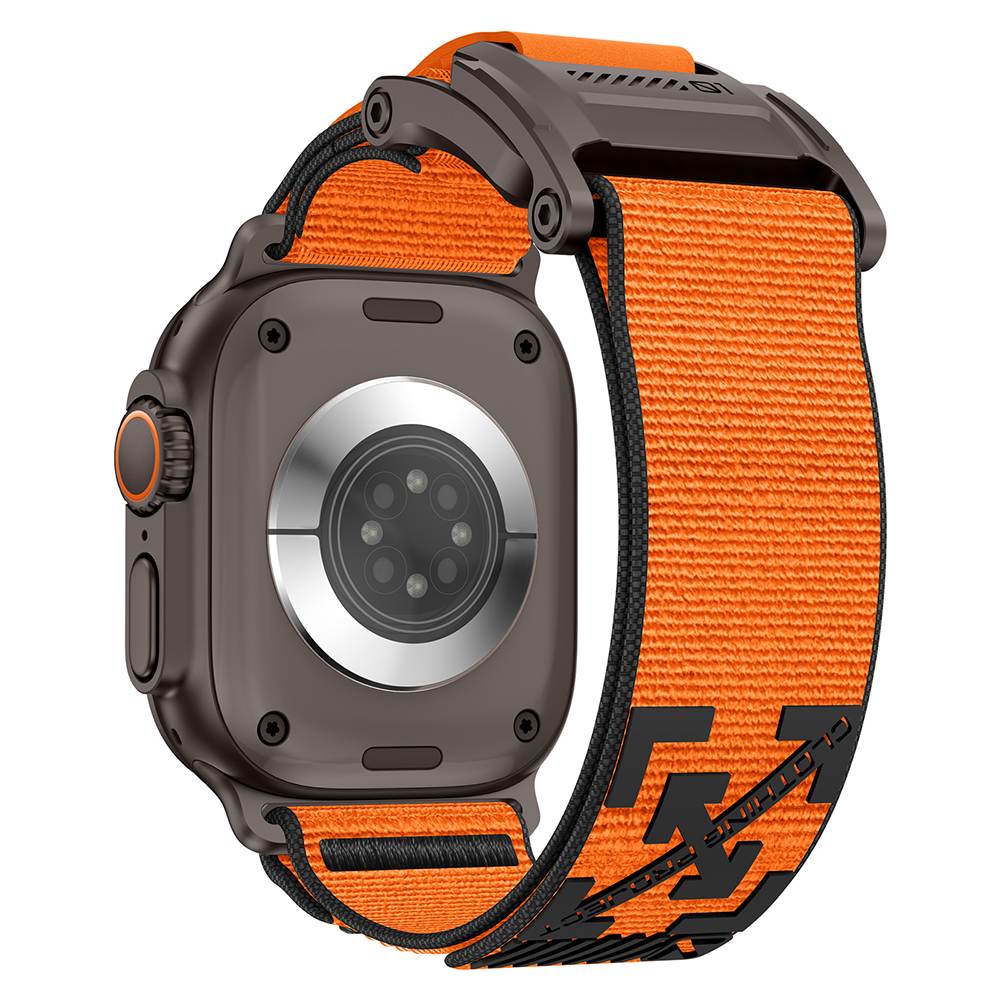 Apple Watch 7 45mm Uyumlu Zore KRD-154 Naylon Kumaş Hasır Örgülü Kordon - 2