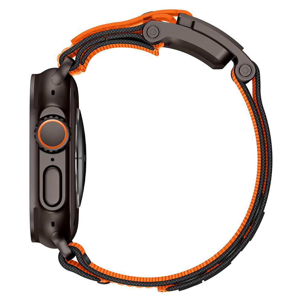 Apple Watch 7 45mm Uyumlu Zore KRD-154 Naylon Kumaş Hasır Örgülü Kordon - 4