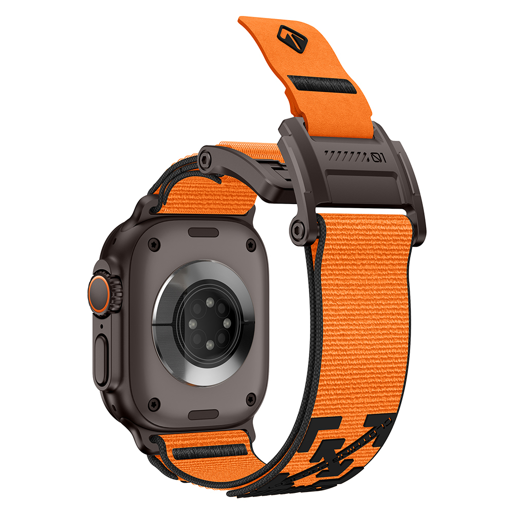 Apple Watch 7 45mm Uyumlu Zore KRD-154 Naylon Kumaş Hasır Örgülü Kordon - 5