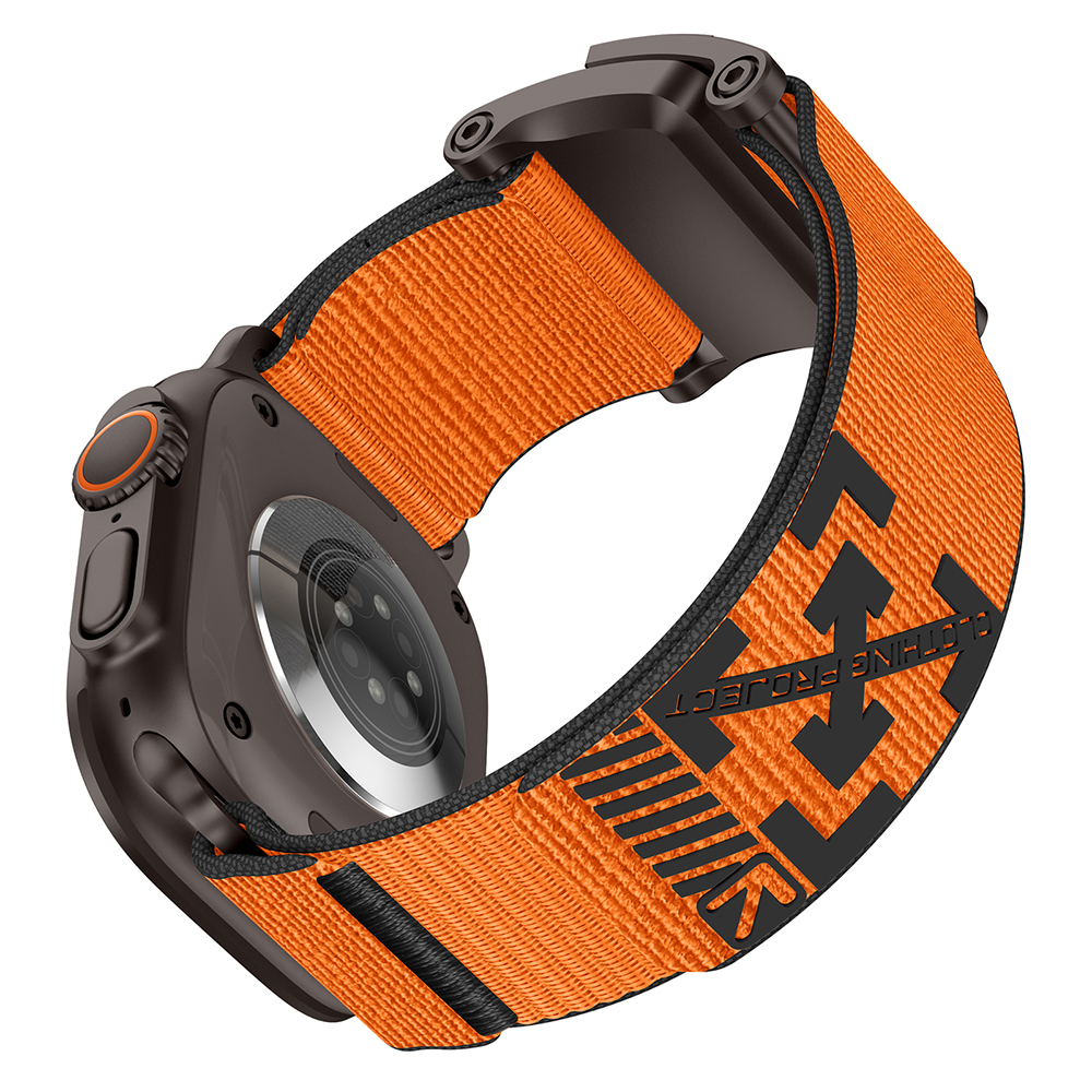 Apple Watch 7 45mm Uyumlu Zore KRD-154 Naylon Kumaş Hasır Örgülü Kordon - 6