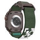Apple Watch 7 45mm Uyumlu Zore KRD-154 Naylon Kumaş Hasır Örgülü Kordon - 2