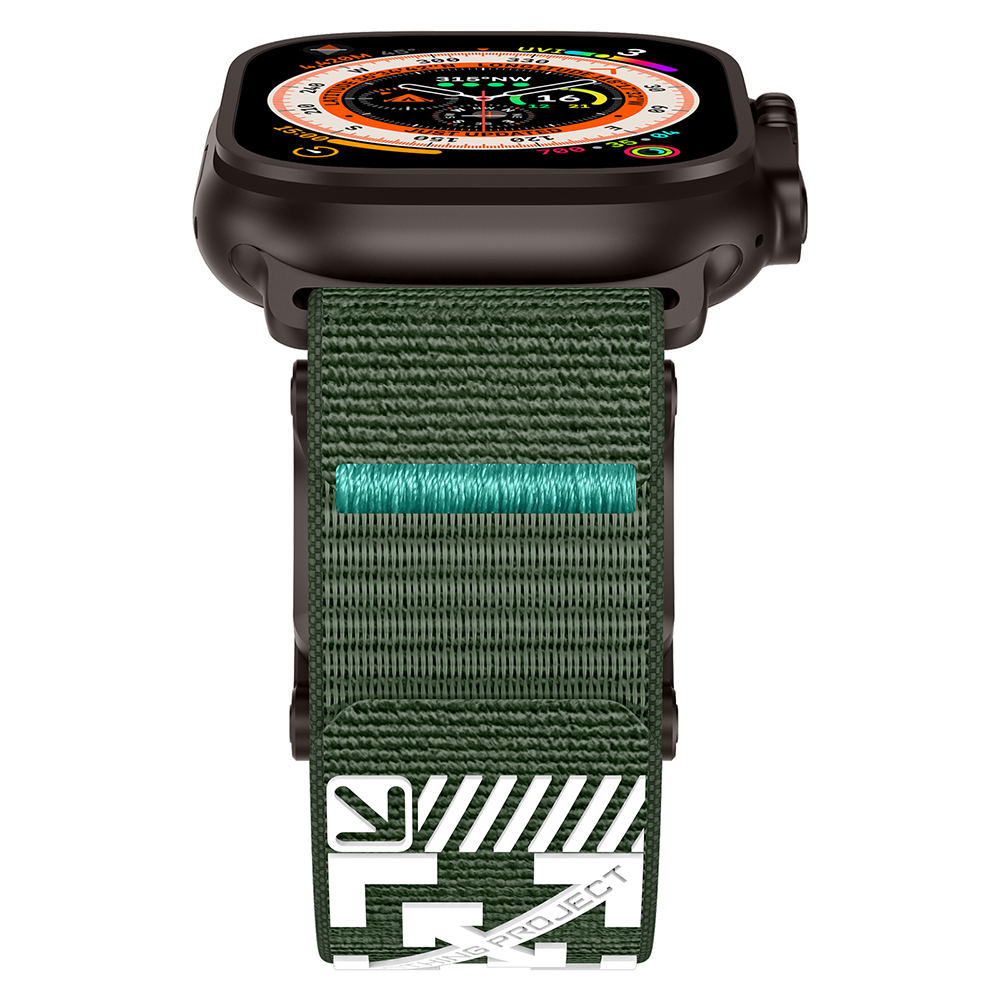 Apple Watch 7 45mm Uyumlu Zore KRD-154 Naylon Kumaş Hasır Örgülü Kordon - 3