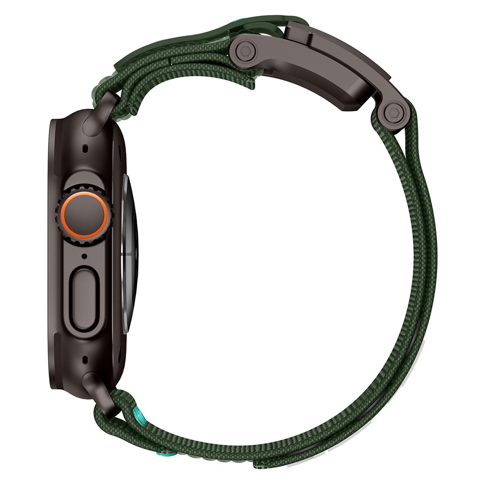 Apple Watch 7 45mm Uyumlu Zore KRD-154 Naylon Kumaş Hasır Örgülü Kordon - 4