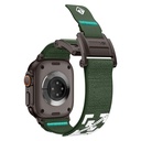 Apple Watch 7 45mm Uyumlu Zore KRD-154 Naylon Kumaş Hasır Örgülü Kordon - 5