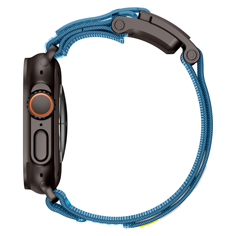 Apple Watch 7 45mm Uyumlu Zore KRD-154 Naylon Kumaş Hasır Örgülü Kordon - 4