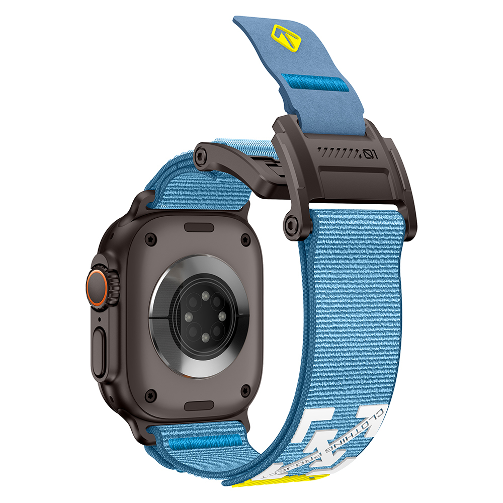 Apple Watch 7 45mm Uyumlu Zore KRD-154 Naylon Kumaş Hasır Örgülü Kordon - 5