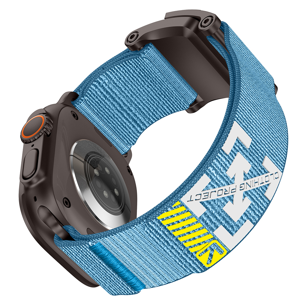 Apple Watch 7 45mm Uyumlu Zore KRD-154 Naylon Kumaş Hasır Örgülü Kordon - 6