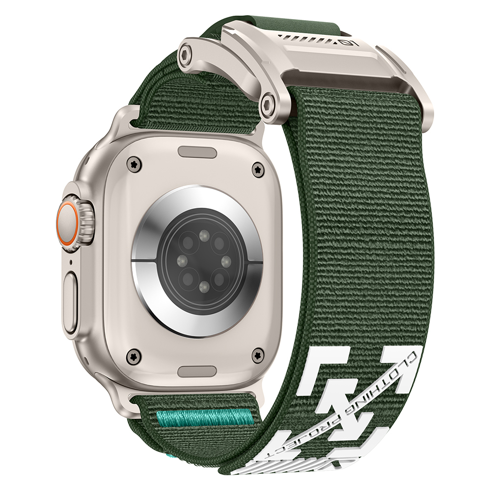 Apple Watch 7 45mm Uyumlu Zore KRD-154 Naylon Kumaş Hasır Örgülü Kordon - 2