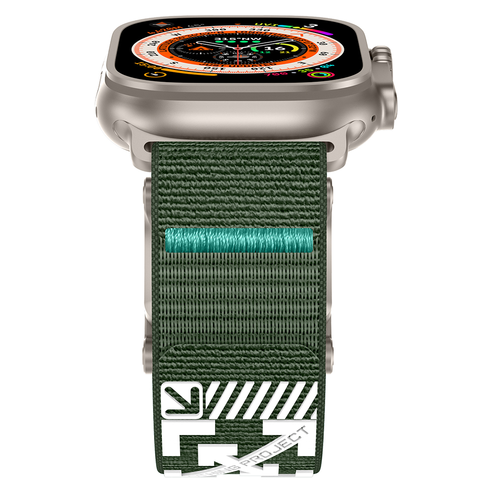 Apple Watch 7 45mm Uyumlu Zore KRD-154 Naylon Kumaş Hasır Örgülü Kordon - 3