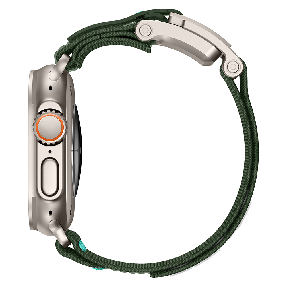 Apple Watch 7 45mm Uyumlu Zore KRD-154 Naylon Kumaş Hasır Örgülü Kordon - 4