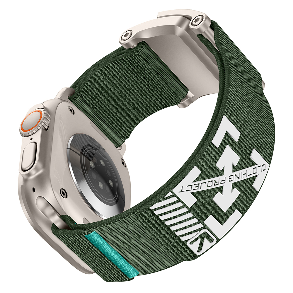 Apple Watch 7 45mm Uyumlu Zore KRD-154 Naylon Kumaş Hasır Örgülü Kordon - 6