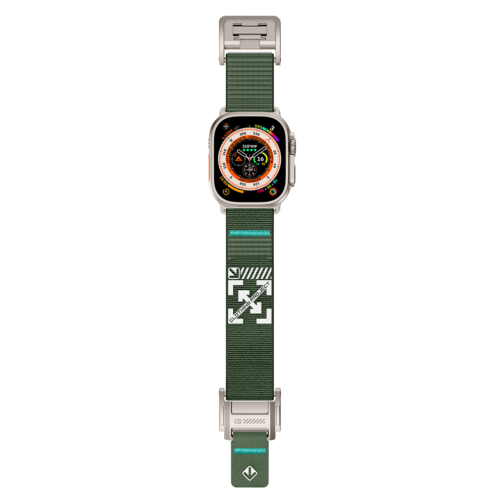 Apple Watch 7 45mm Uyumlu Zore KRD-154 Naylon Kumaş Hasır Örgülü Kordon - 8