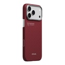 Apple iPhone 17 Pro Uyumlu Kılıf M-safe Şarj Özellikli Aramid Fiber Pitaka Harvard University Serisi Kapak - 1