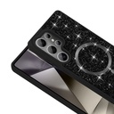 Samsung Galaxy S26 Ultra Uyumlu Kılıf Pırlanta Tasarımlı M-safe Şarj Özellikli Zore Mozaik Silikon Kapak - 2