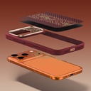 Apple iPhone 17 Pro Uyumlu Kılıf M-safe Şarj Özellikli Karbon Fiber Tasarımlı Benks Knight ArmorPro Kevlar Kapak - 10