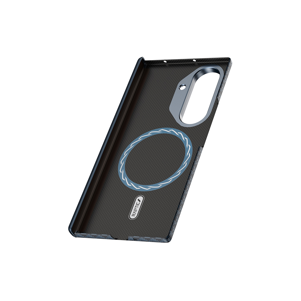Samsung Galaxy Z Fold 7 Uyumlu Kılıf M-safe Şarj Özellikli Raptic Aramid Skin-Pro Profound Serisi Kapak - 4