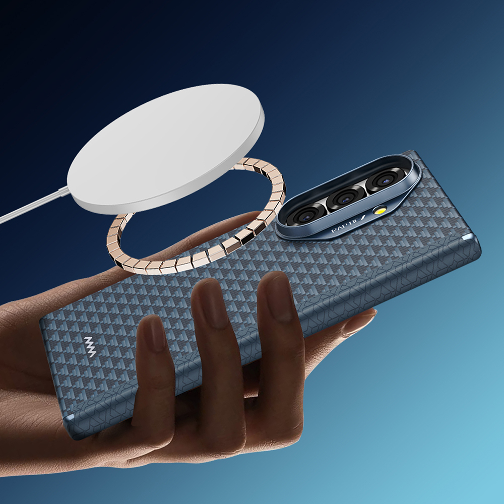 Samsung Galaxy Z Fold 7 Uyumlu Kılıf M-safe Şarj Özellikli Raptic Aramid Skin-Pro Profound Serisi Kapak - 10