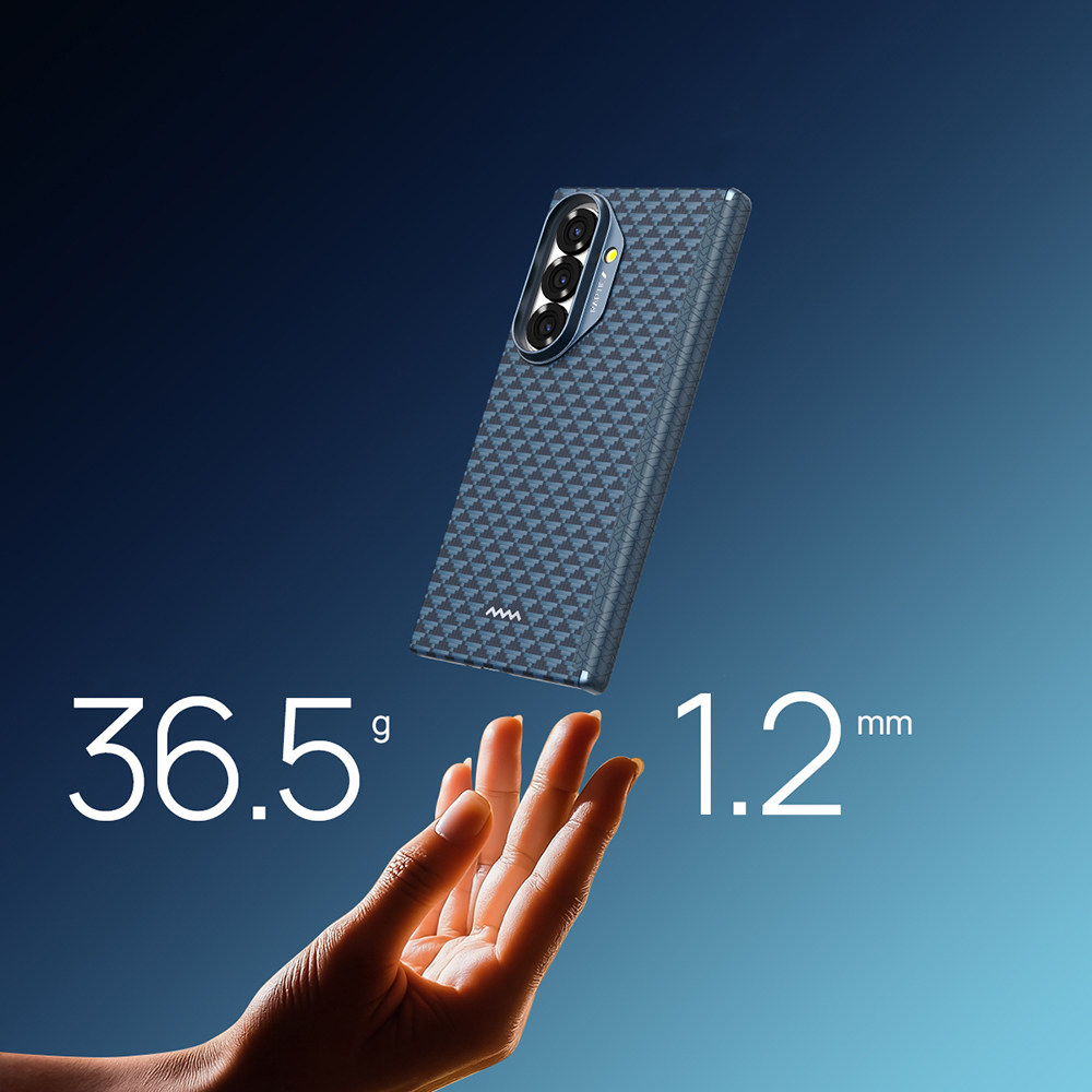 Samsung Galaxy Z Fold 7 Uyumlu Kılıf M-safe Şarj Özellikli Raptic Aramid Skin-Pro Profound Serisi Kapak - 11