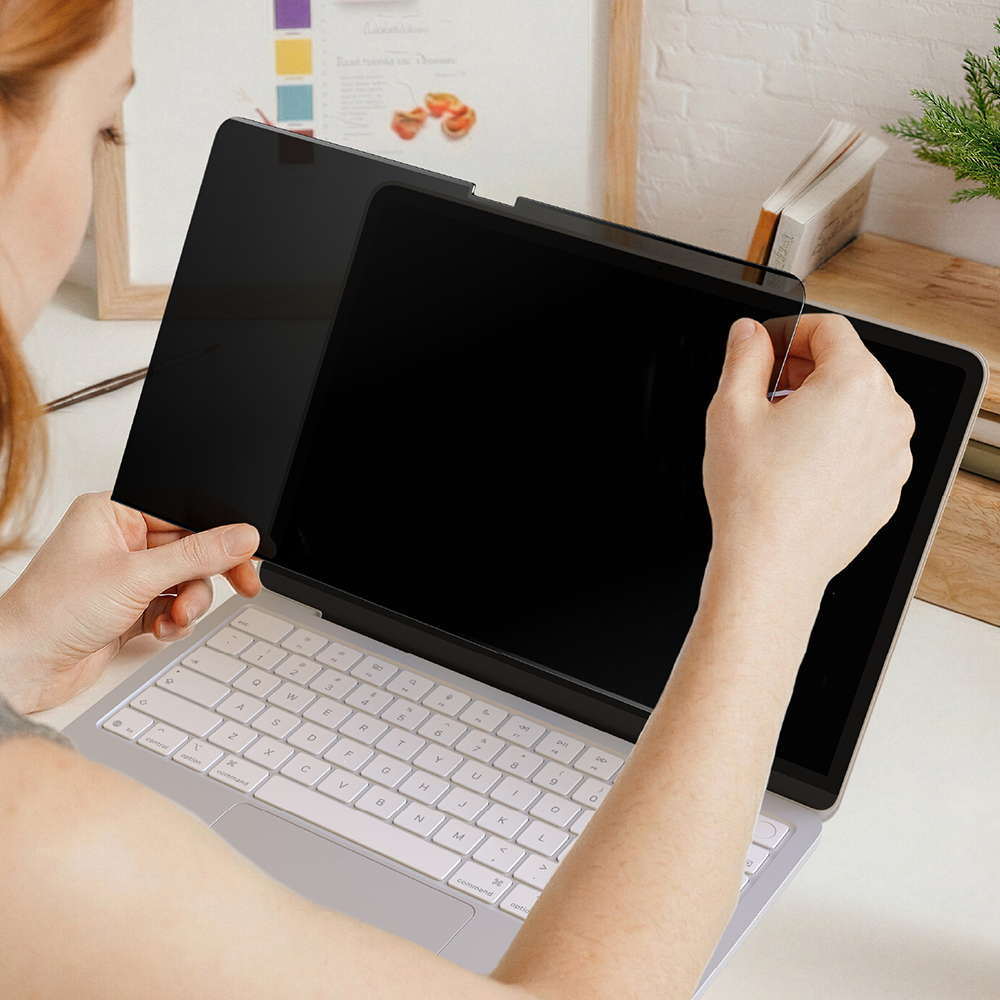 Apple Macbook Neo 13' A3404 Amazingthing Radix MagPrivacy Serisi Magnetik Hayalet Ekran Koruyucu - 8