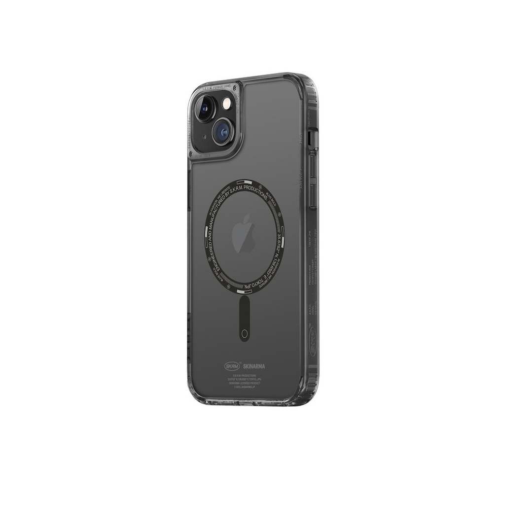 Apple iPhone 14 Uyumlu Kılıf SkinArma Şeffaf Airbag Tasarımlı Magsafe Şarj Özellikli Saido Kapak