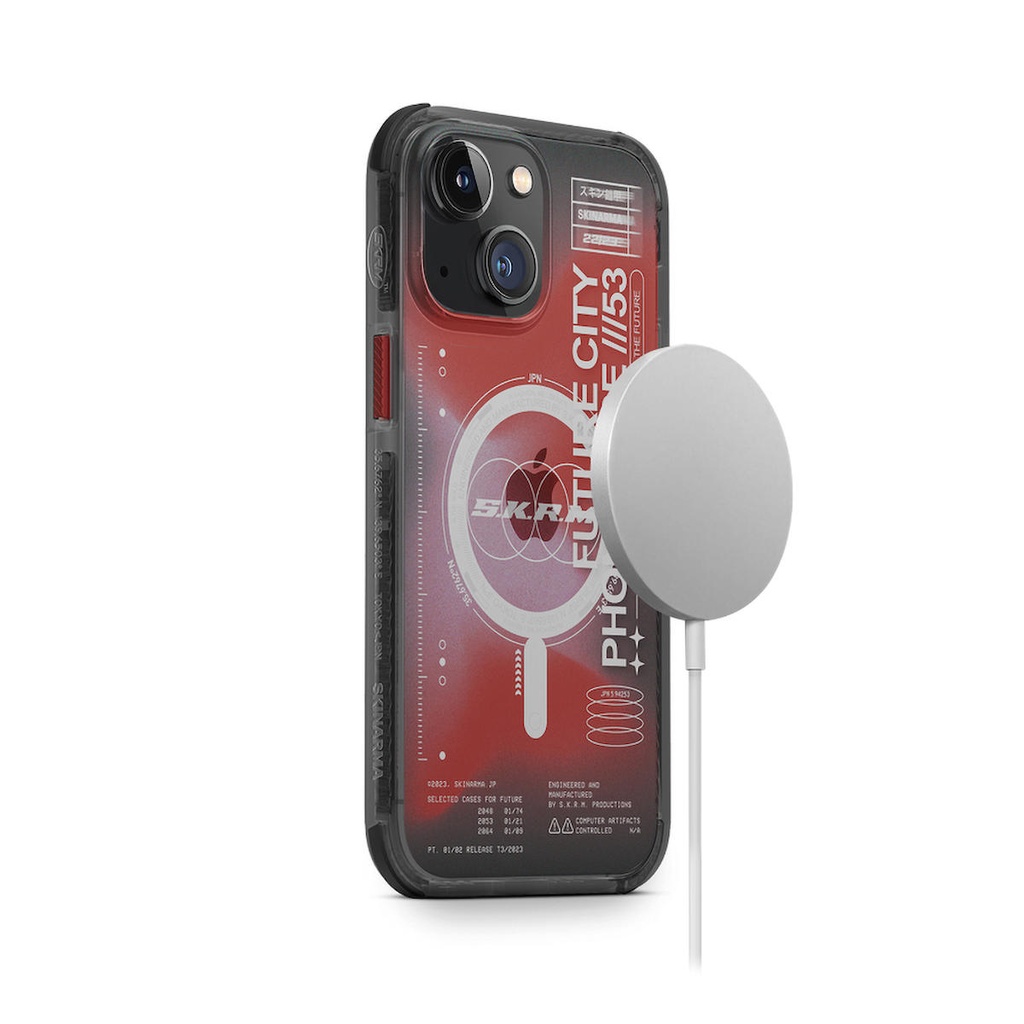 Apple iPhone 14 Uyumlu Kılıf SkinArma Şeffaf Airbag Tasarımlı Magsafe Şarj Özellikli Shorai Kapak