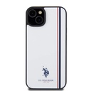 Apple iPhone 15 Plus Uyumlu Kılıf U.S. Polo Assn. Orjinal Lisanslı Üç Renk Şerit Tasarımlı Baskı Logolu Kapak