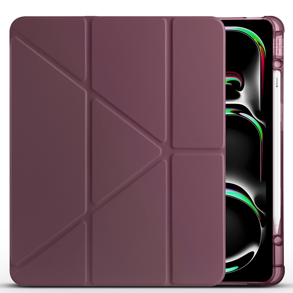 Apple iPad Pro 13 2024 Uyumlu Kılıf Zore Tri Folding Kalem Bölmeli Standlı Kılıf - 8