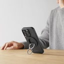 Apple iPhone 16 Pro Uyumlu Kılıf M-safe Şarj Özellikli Aramid Fiber Pitaka Military-Grade Classic Serisi New Logo Black-Grey Twill Kapak - 16
