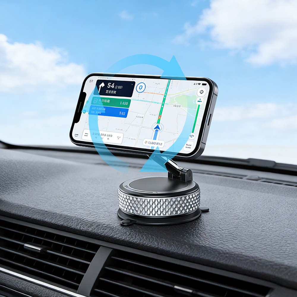 Go Des GD-HD243 360 Derece Dönebilen Vakum Özellikli Magnetik Telefon Tutucu - 3