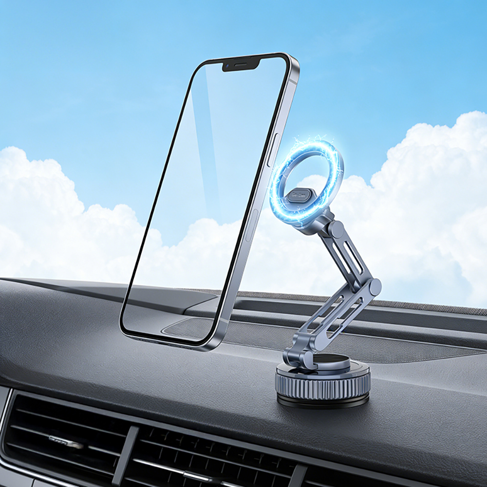 Go Des GD-HD246 Vakumlu Tasarım 360 Derece Dönebilen Magnetik Araç İçi Telefon Tutucu - 1