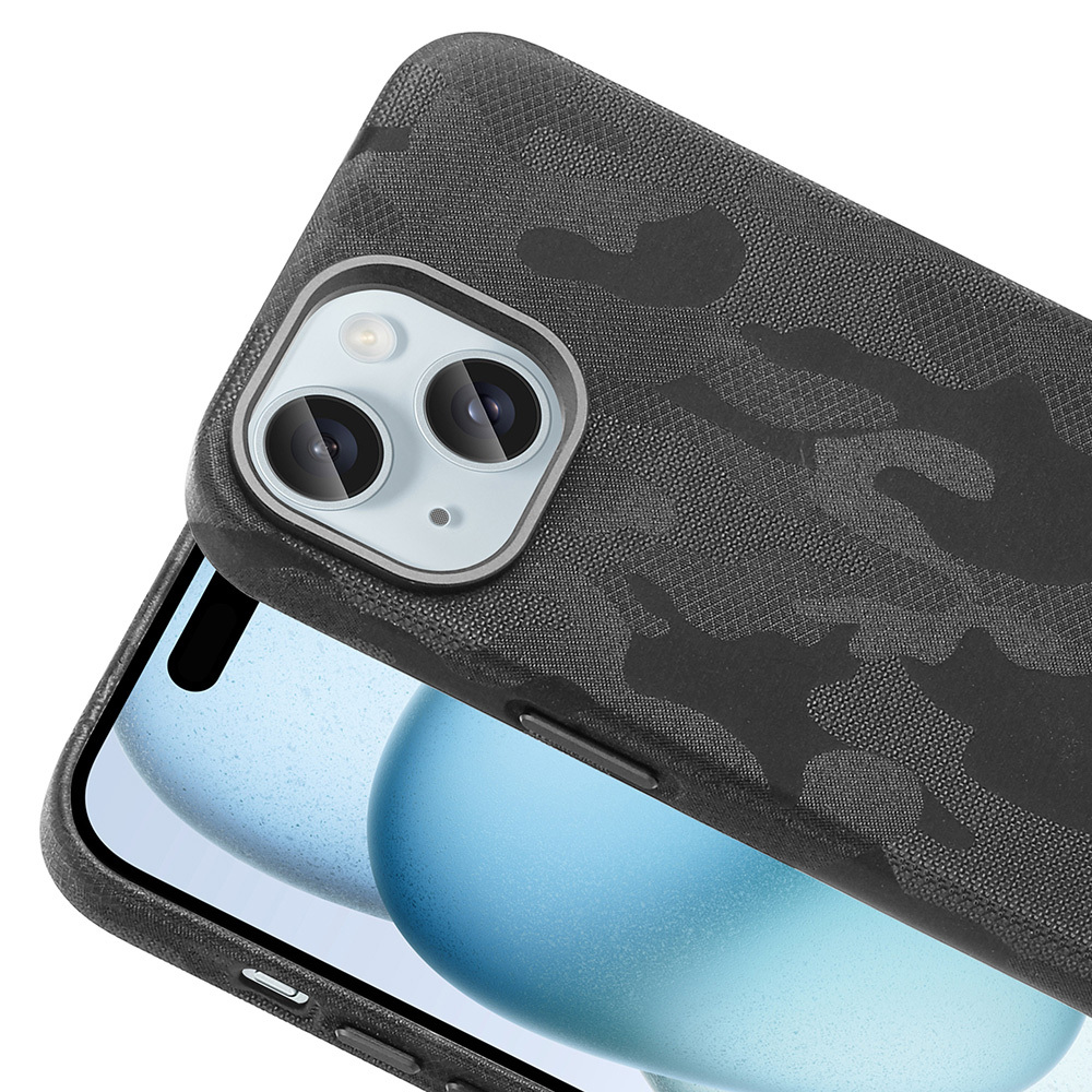 Apple iPhone 15 Uyumlu Kılıf M-Safe Şarj Özellikli Kamuflaj Tasarımlı Zore Sera Sert PC Kapak - 2