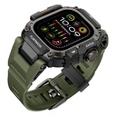 Apple Watch Ultra 49mm Uyumlu Mohseven iWatch Punk Fortress Serisi Kasa Koruyuculu Silikon Kordon - 1