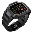 Apple Watch Ultra 49mm Uyumlu Mohseven iWatch Punk Fortress Serisi Kasa Koruyuculu Silikon Kordon - 1