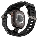 Apple Watch Ultra 49mm Uyumlu Mohseven iWatch Punk Fortress Serisi Kasa Koruyuculu Silikon Kordon - 4
