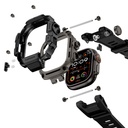 Apple Watch Ultra 49mm Uyumlu Mohseven iWatch Punk Fortress Serisi Kasa Koruyuculu Silikon Kordon - 6