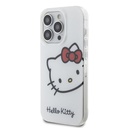 Apple iPhone 15 Pro Max Uyumlu Kılıf Hello Kitty Orjinal Lisanslı Yazı ve İkonik Logolu Kitty Head Kapak